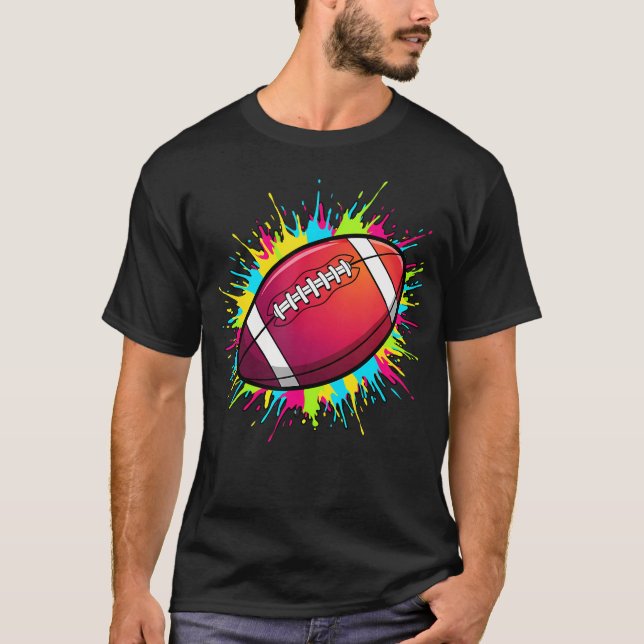 Camiseta Arte de Salpicaduras Estadio Vintage (Anverso)