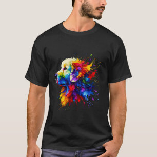 Camiseta Arte de Salpicaduras Kuvasz Kuvaszok