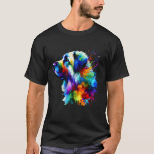Camiseta Arte de salpicaduras Perro pastor de Anatolia