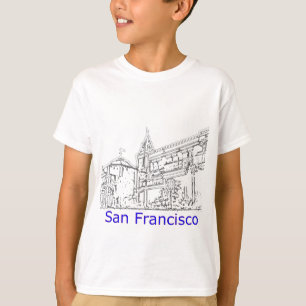 Camiseta Arte de San Francisco 1986 Dibujo de Zazzle MUSEUM