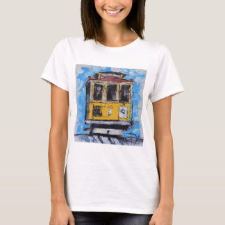 Camiseta Arte de San Francisco, pintura del teleférico,