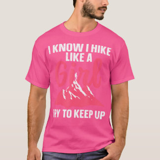 Camiseta Arte De Senderismo Gracioso Para Mujeres Chicas Se