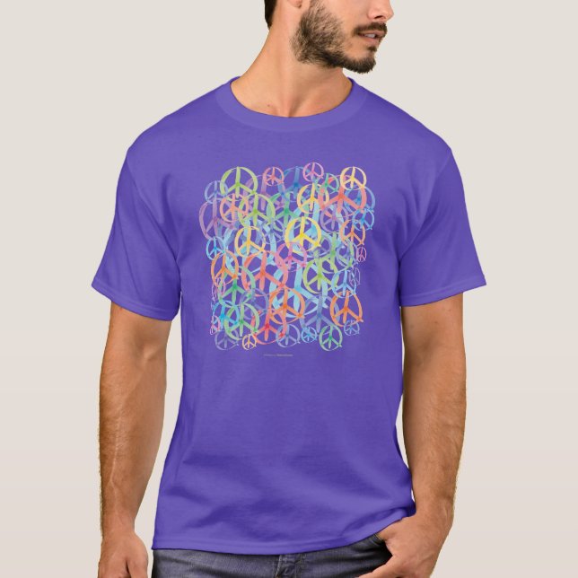 Camiseta Arte de Símbolos de Paz (Anverso)