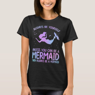 Camiseta Arte De Sirena Cuidada Para Mujeres Chicas Mar Cre