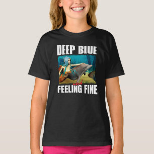 Camiseta Arte de sirena de delfín del océano azul sentiment