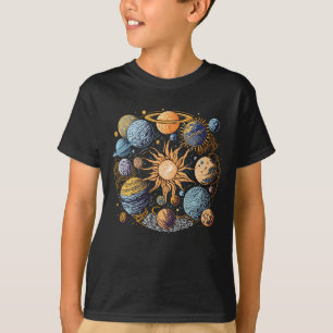 Camiseta Arte de sistema solar