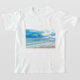 Camiseta Arte de Sky Over Beach (Laydown)