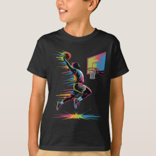 Camiseta Arte de Slam Dunk en Urna Abstracto Goteo Boceto G