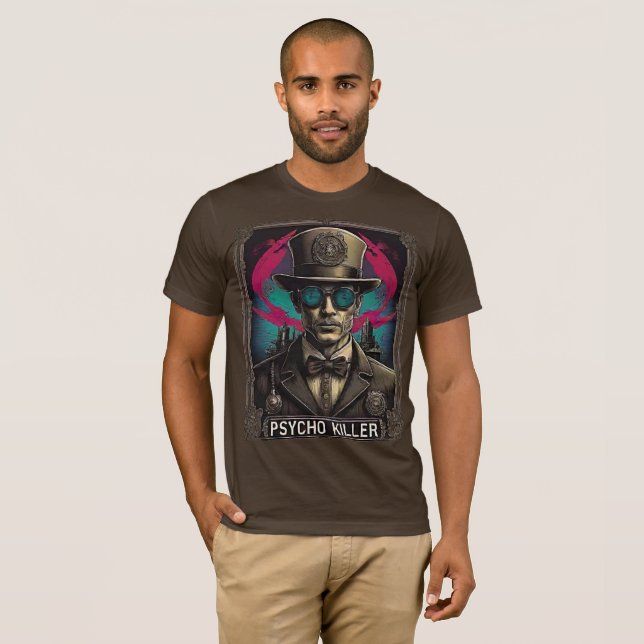 Camiseta Arte de Steampunk para el asesino de historietas r (Anverso completo)