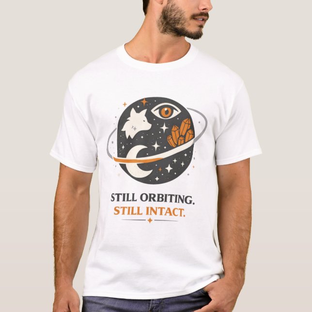 Camiseta Arte de supervivencia cósmica (Anverso)