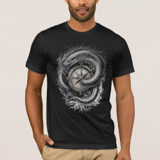 Camiseta Arte de tatuaje náutico de aguas profundas