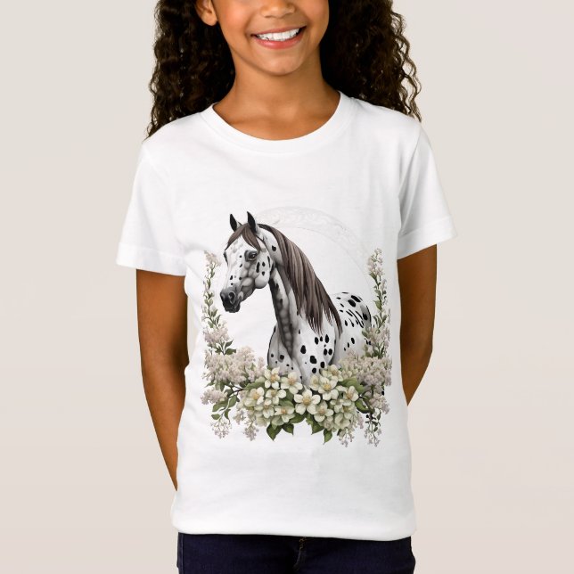 Camiseta Arte De Tatuaje personalizado De Appaloosa Con Bor (Anverso)