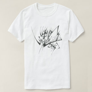 Camiseta Arte de tatuaje tribal abstracto blanco y negro 40