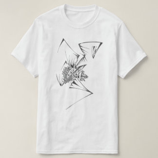 Camiseta Arte de tatuaje tribal abstracto blanco y negro 98