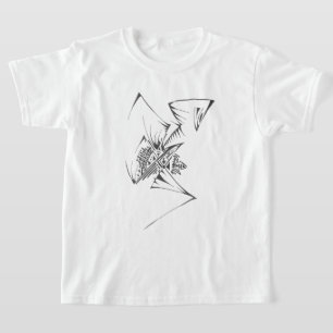 Camiseta Arte de tatuaje tribal abstracto blanco y negro 98