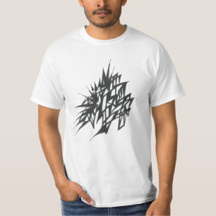 Camiseta Arte de tatuaje tribal abstracto blanco y negro in