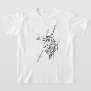 Camiseta Arte de tatuaje tribal abstracto colorido ecléctic