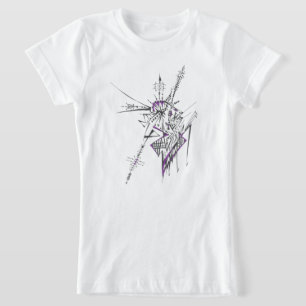 Camiseta Arte de tatuaje tribal abstracto colorido ecléctic