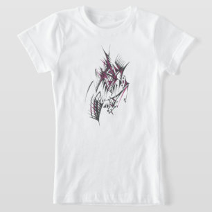 Camiseta Arte de tatuaje tribal abstracto colorido eléctric