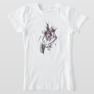 Camiseta Arte de tatuaje tribal abstracto colorido eléctric