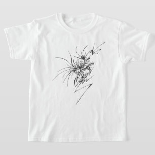 Camiseta Arte de tatuaje tribal abstracto en blanco y negro