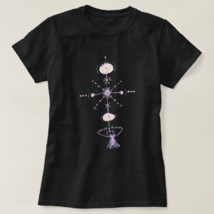 Camiseta Arte de Tatuaje Tribal Abstracto Mágico Colorido