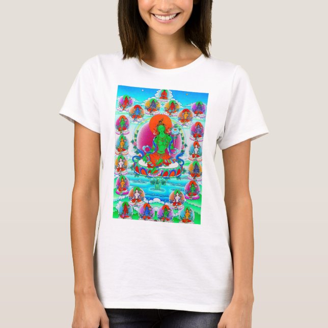 Camiseta Arte de tatuajes de dios del tibetano de Guay Than (Anverso)