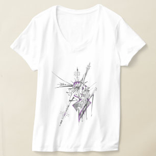 Camiseta Arte de Tatuajes Tribales Abstractos Coloridos y E