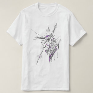Camiseta Arte de Tatuajes Tribales Abstractos Coloridos y E