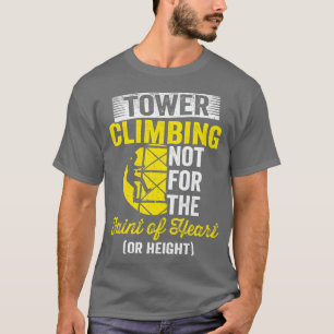 Camiseta Arte de Técnico de Escalada en Torre Celular