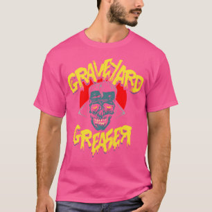 Camiseta Arte de terror - Punk Zombie Greaser Psychobilly L
