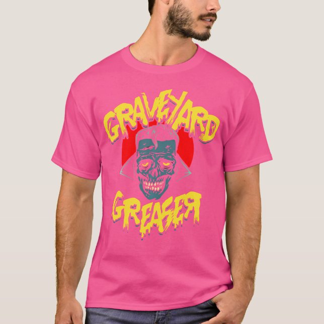 Camiseta Arte de terror - Punk Zombie Greaser Psychobilly L (Anverso)