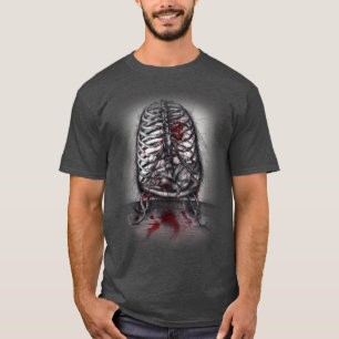 Camiseta Arte de terror surrealista en jaulas vacías anatom