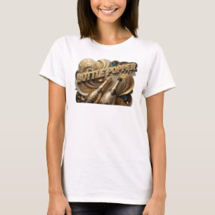 Camiseta Arte de Texto 3D BELLOTA DE NARANJA Hermosa