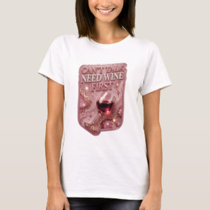 Camiseta Arte de texto 3D Catchy Pink NO PUEDE HABLAR NECES