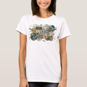 Camiseta Arte de texto 3D de BEBE CONMIGO Colorido y Divert