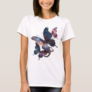 Camiseta Arte de texto 3D de MARIPOSA MÁGICA de Plata Ocurr