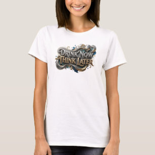 Camiseta Arte de texto 3D de Naranja Limpia BEBE AHORA PIEN