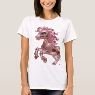 Camiseta Arte de texto 3D de plata con filo de ROSA ORO ROS