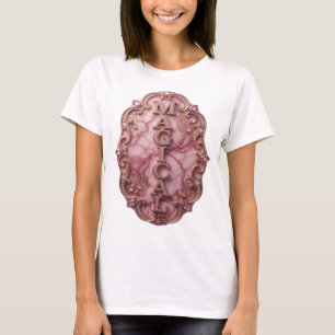 Camiseta Arte de texto 3D Dorado Mágico