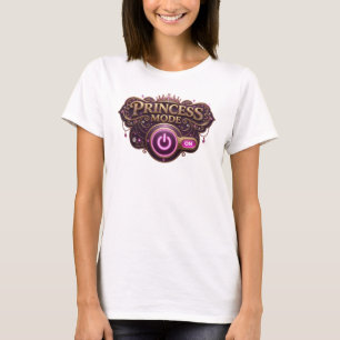 Camiseta Arte de Texto 3D en Modo Princesa Colorido Genial
