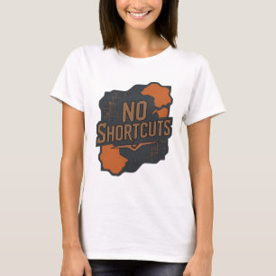 Camiseta Arte de texto 3D gris negrita SIN ATALOS