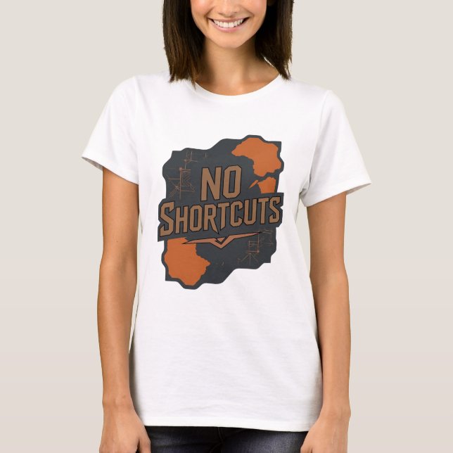 Camiseta Arte de texto 3D gris negrita SIN ATALOS (Anverso)