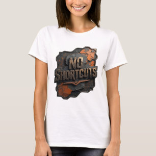Camiseta Arte de texto 3D ingenioso en oro NO ATALOS
