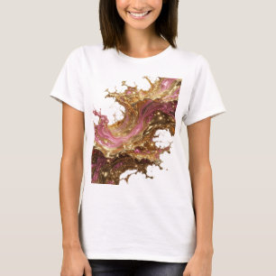 Camiseta Arte de texto 3D Witty Gold GOLDEN GLAMOUR