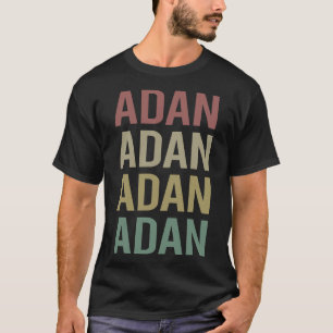 Camiseta Arte de texto colorido - Nombre Adan