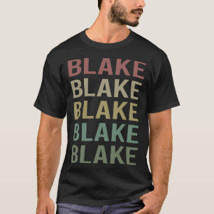 Camiseta Arte de texto colorido - Nombre Blake