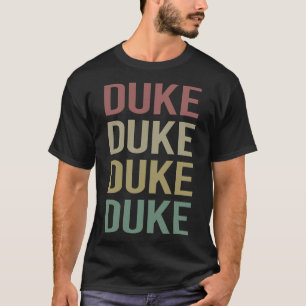 Camiseta Arte de texto colorido - Nombre de duque