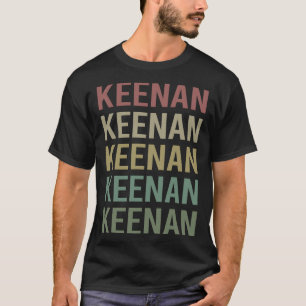 Camiseta Arte de texto colorido - Nombre de Keenan