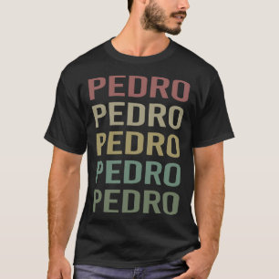 Camiseta Arte de texto colorido - Nombre de Pedro